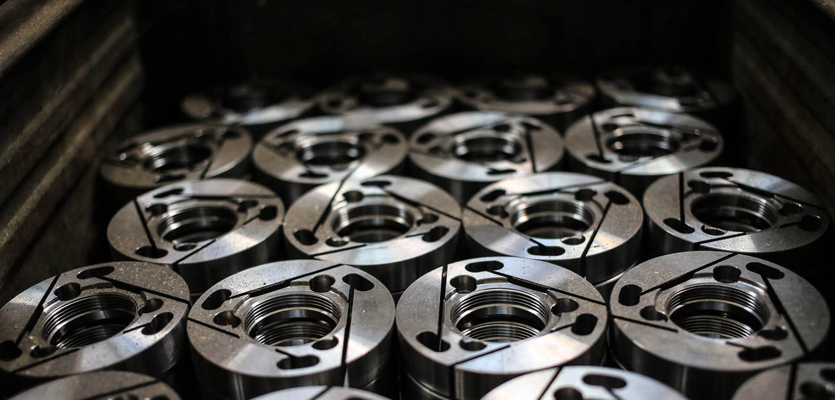 Precision-machined Sinter clutch components in manufacturing facility