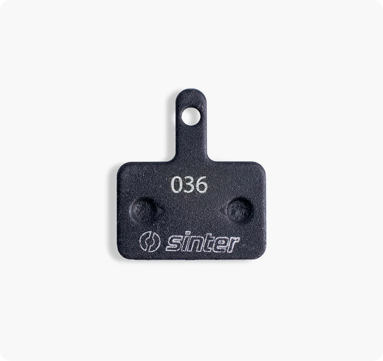 Sinter brake pad compound visual