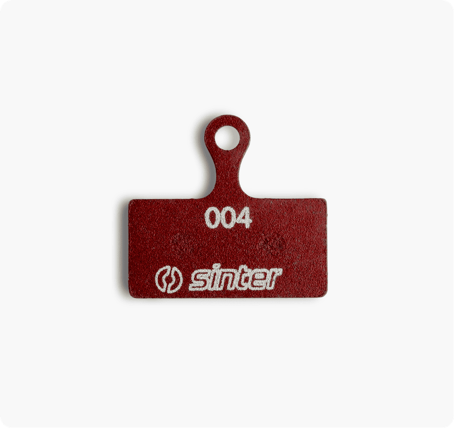 Sinter brake pad compound visual