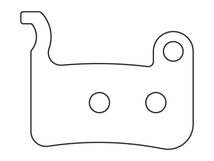 Sinter 001 brake pad shape