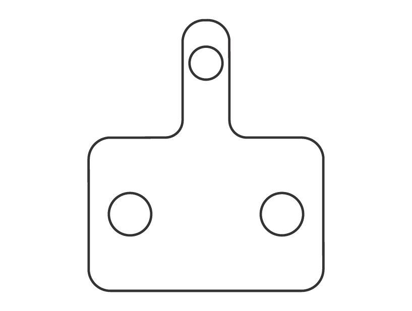 Sinter 002 brake pad shape