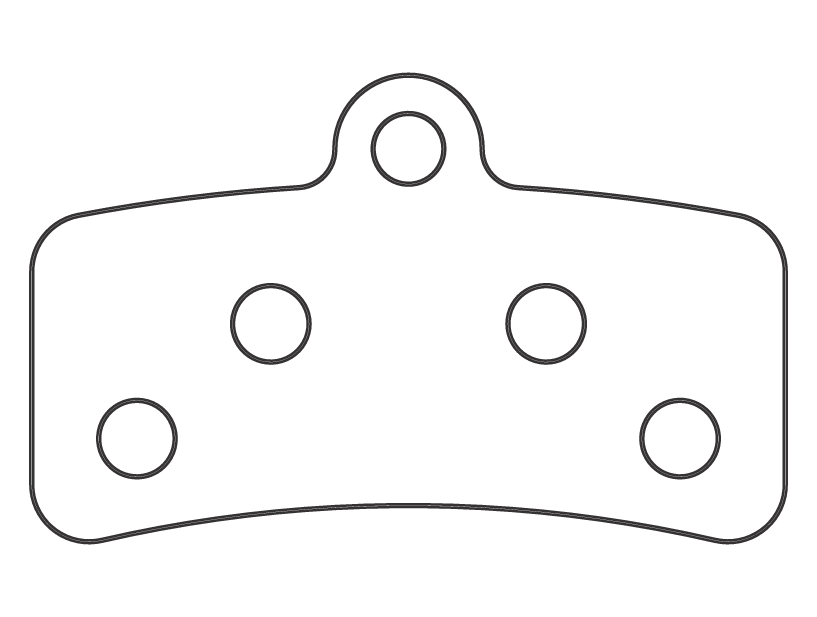 Sinter 003 brake pad shape