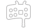 Sinter 005 brake pad shape