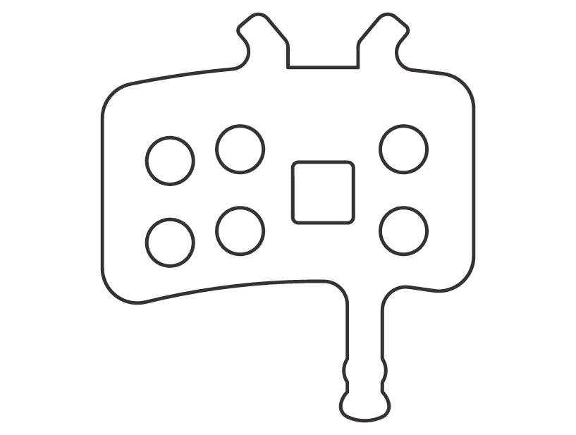 Sinter 005 brake pad shape