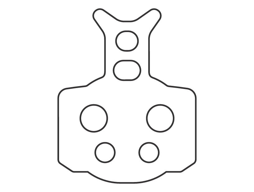 Sinter 007 brake pad shape