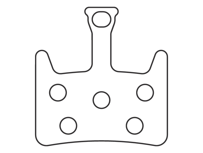 Sinter 011 brake pad shape