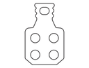 Sinter 012 brake pad shape