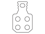 Sinter 012 brake pad shape