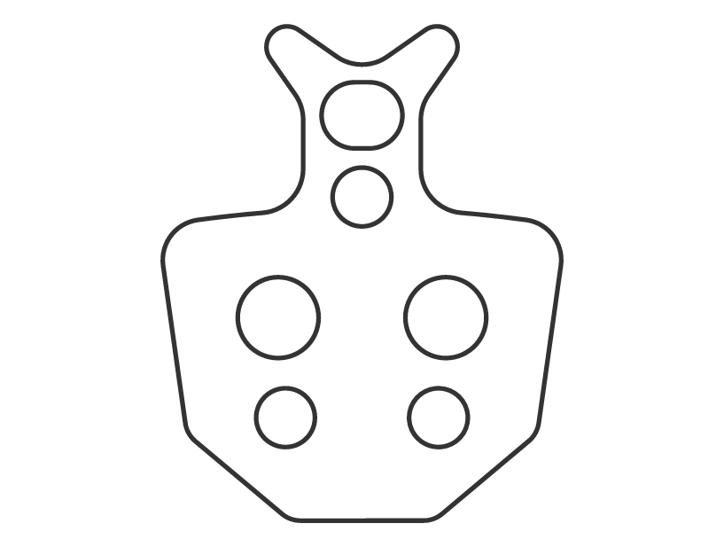 Sinter 014 brake pad shape
