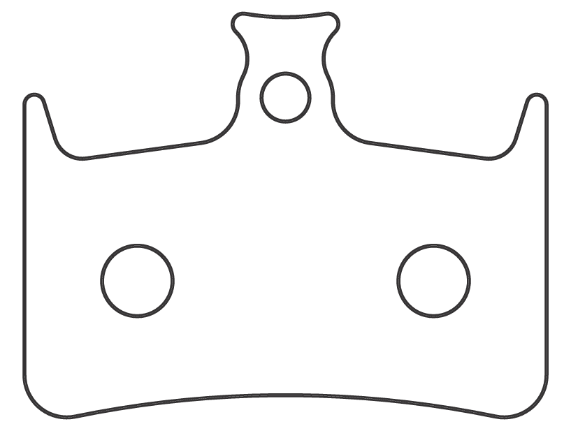 Sinter 016 brake pad shape