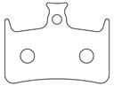 Sinter 016 brake pad shape
