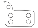 Sinter 017 brake pad shape
