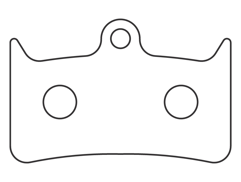 Sinter 020 brake pad shape