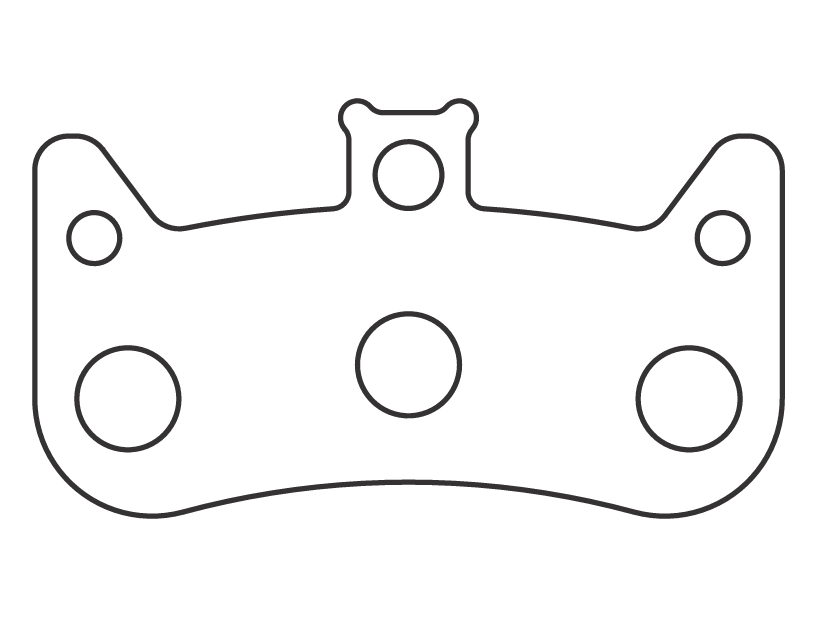 Sinter 022 brake pad shape