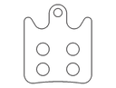 Sinter 043 brake pad shape