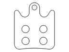 Sinter 043 brake pad shape