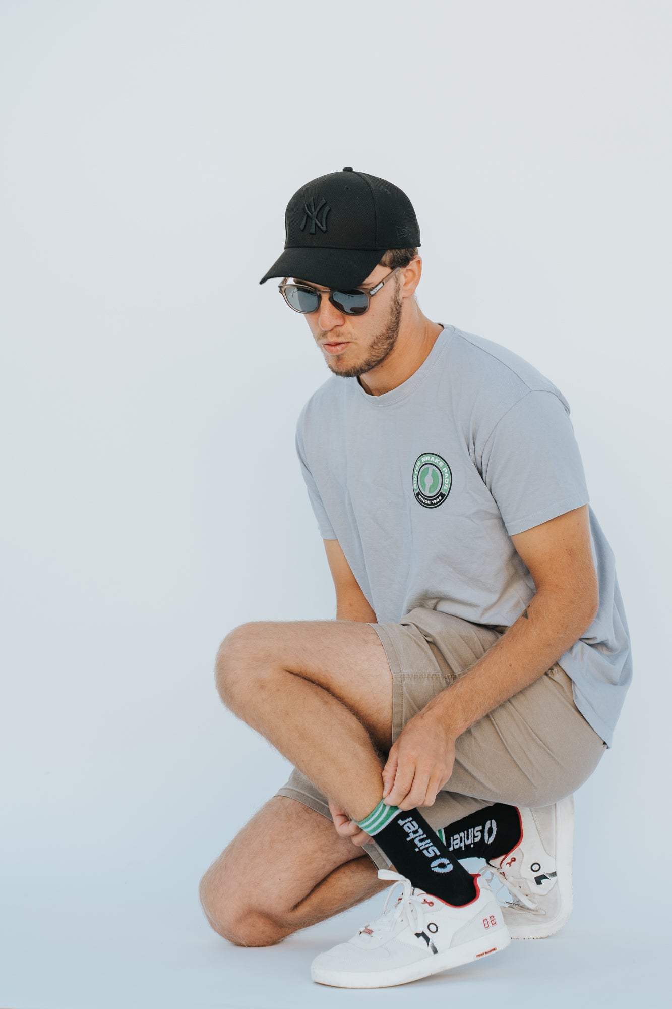 Sinter Striped Socks – Black/Green